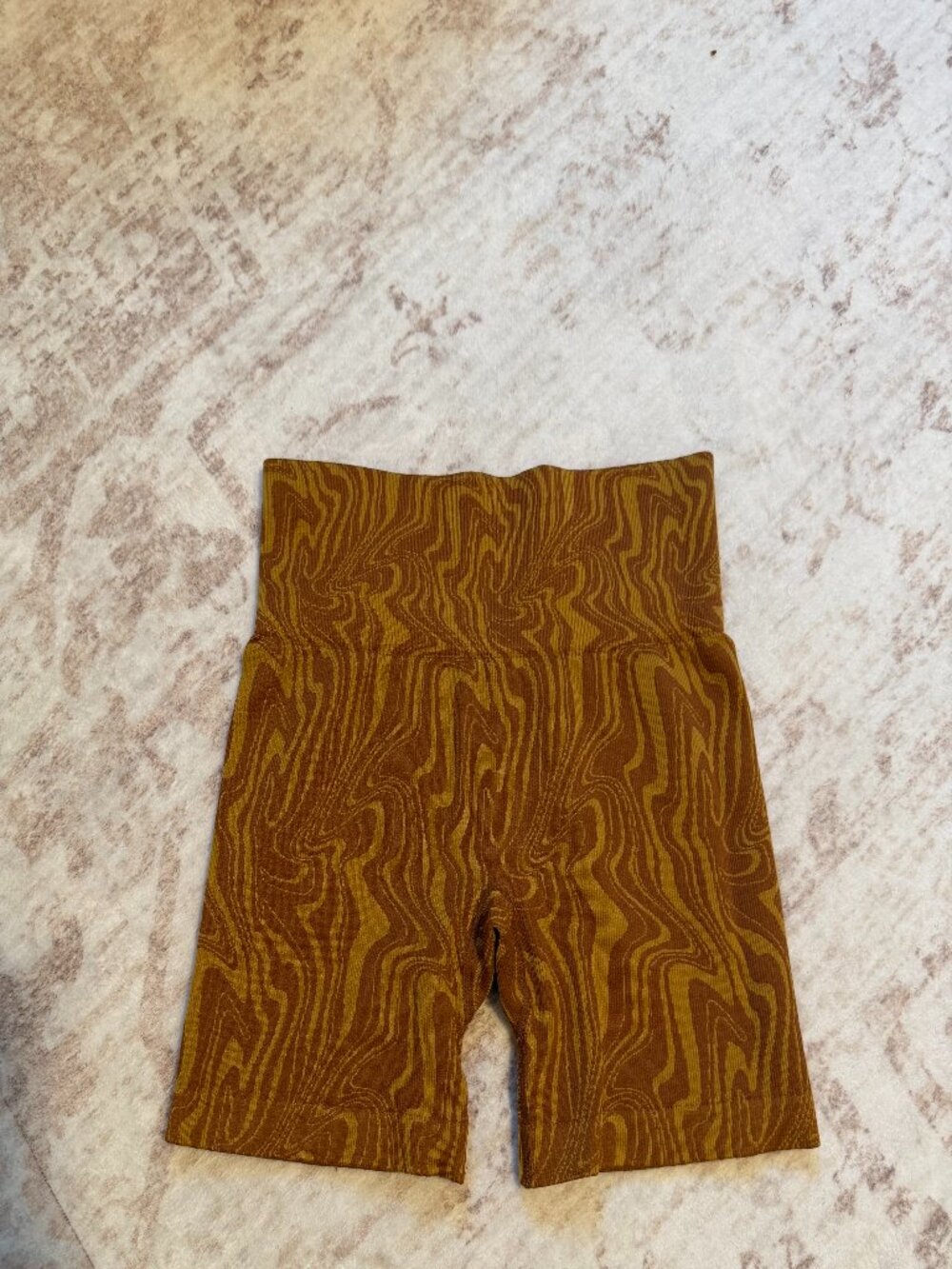 JoyLab Brown Psychedelic Swirl Biker Shorts Small - Picture 3 of 3